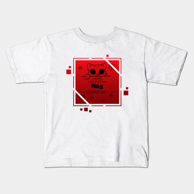 I Can Has Cuddles Kids T-Shirt by NICHE&NICHE